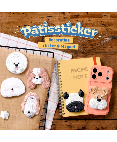 Pâtissticker | meringue dogs serie 1