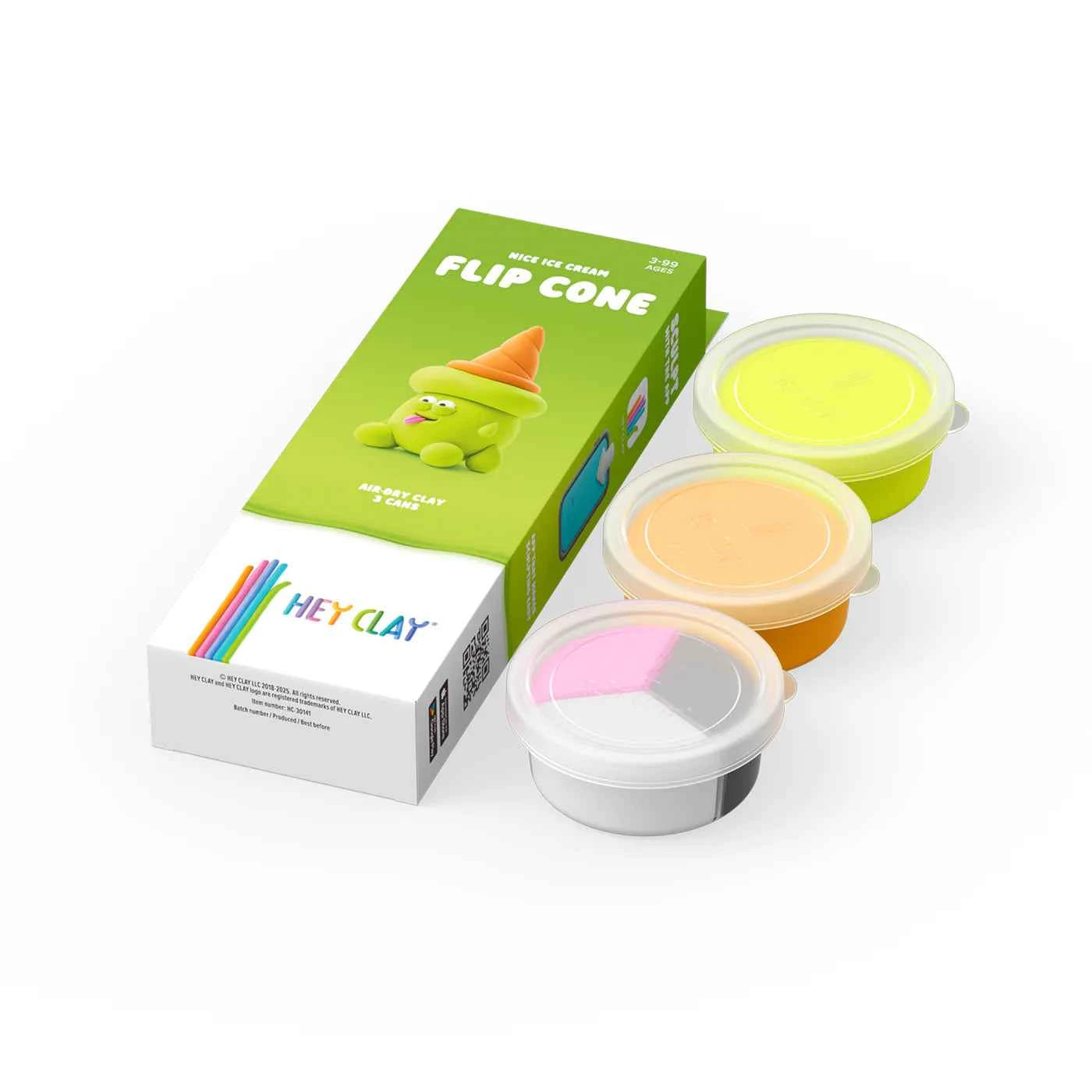 Hey Clay | Boetseerklei  Lekker Ijsje - Flip Cone