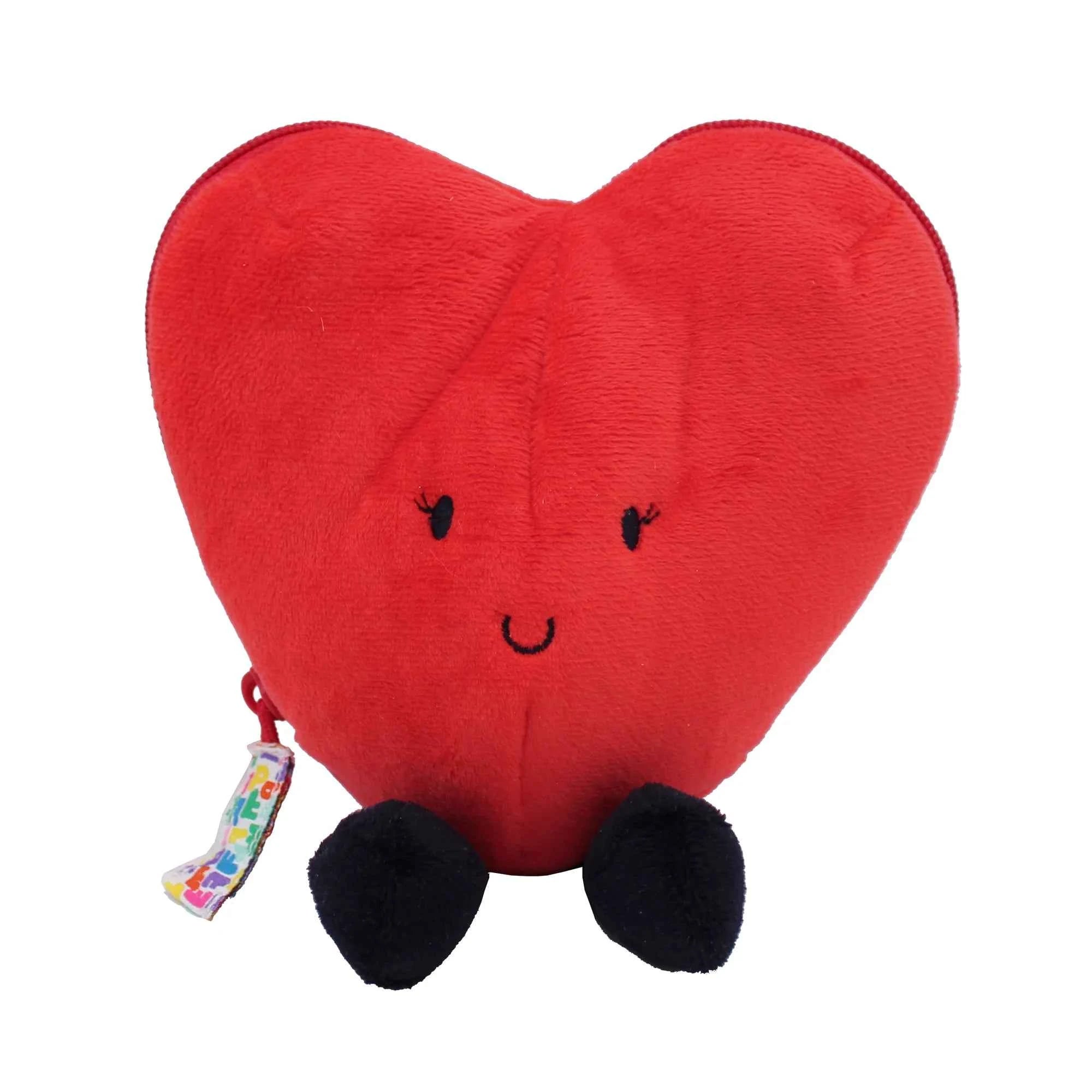 Les DÃ©glingos | Flipetz - Pluche Knuffel Rood Hart/Bloem