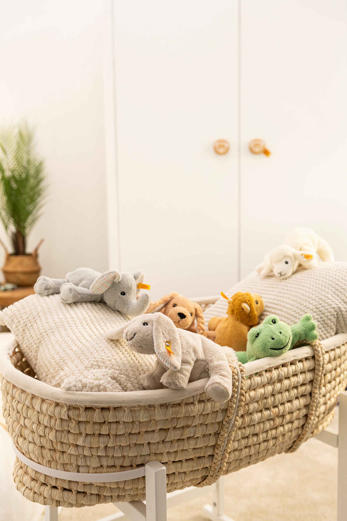 Steiff | Floppy Trampili Elephant 20cm Light Grey