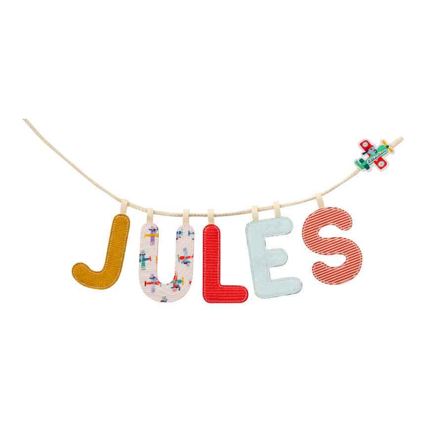 Lilliputiens | Letter J Phosphorescent Fabric