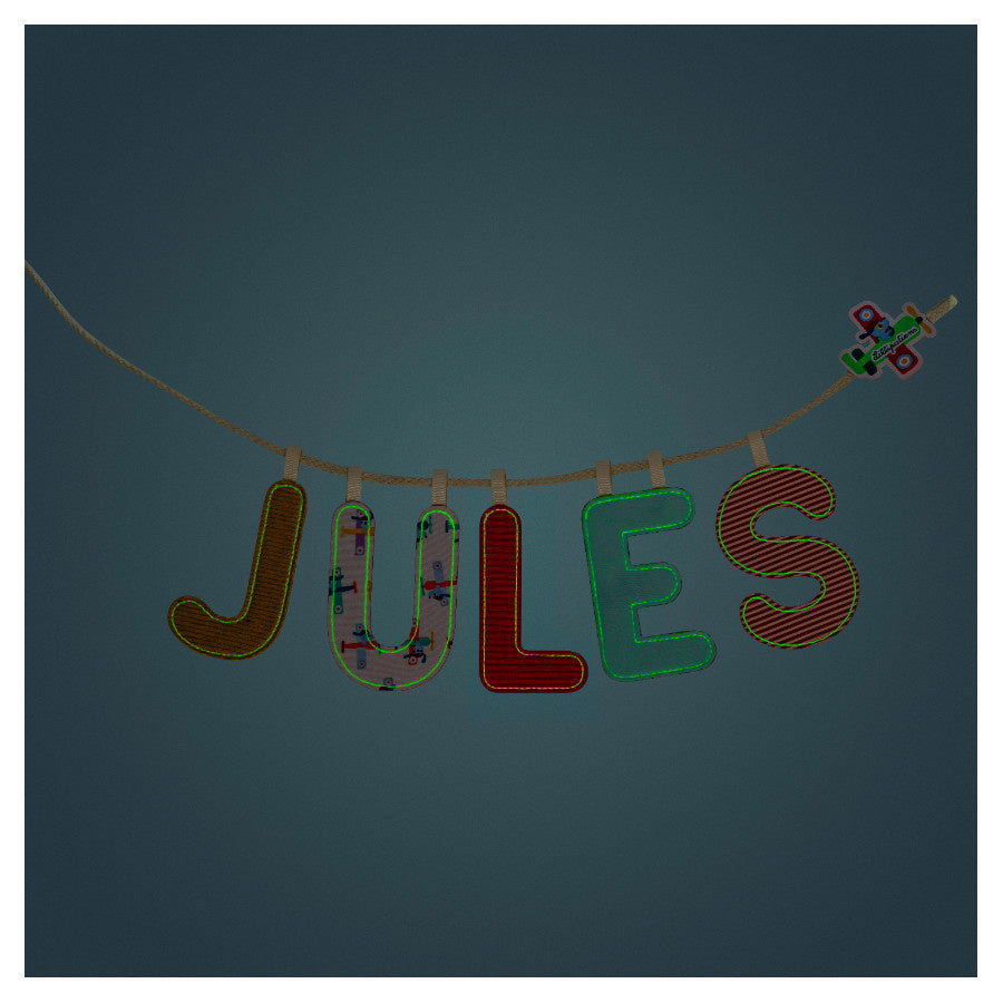 Lilliputiens | Letter U In Omkeerbare Fosforescerende Stof
