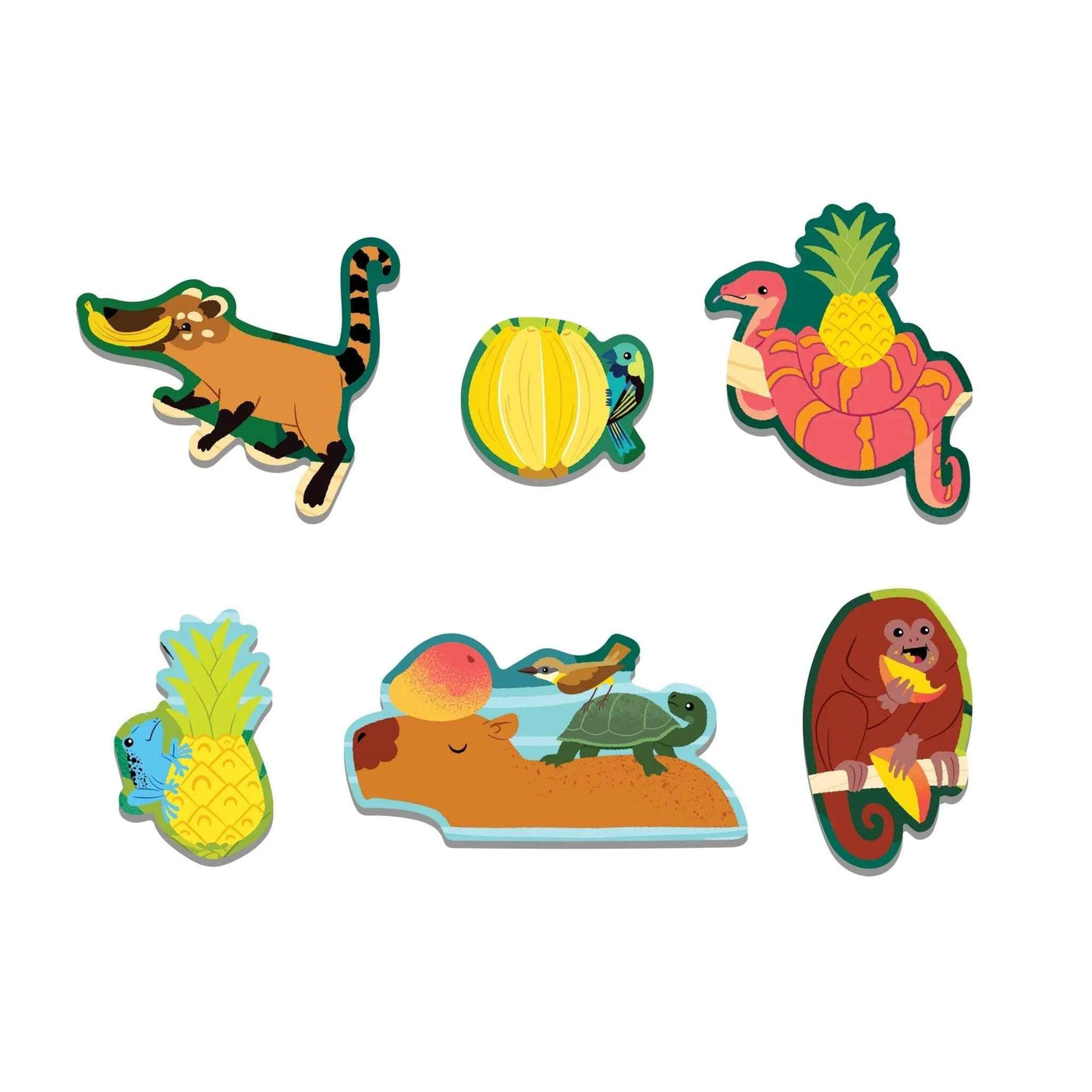 Mudpuppy |  Kras en Ruikpuzzel Fruity Jungle 60 Stuks