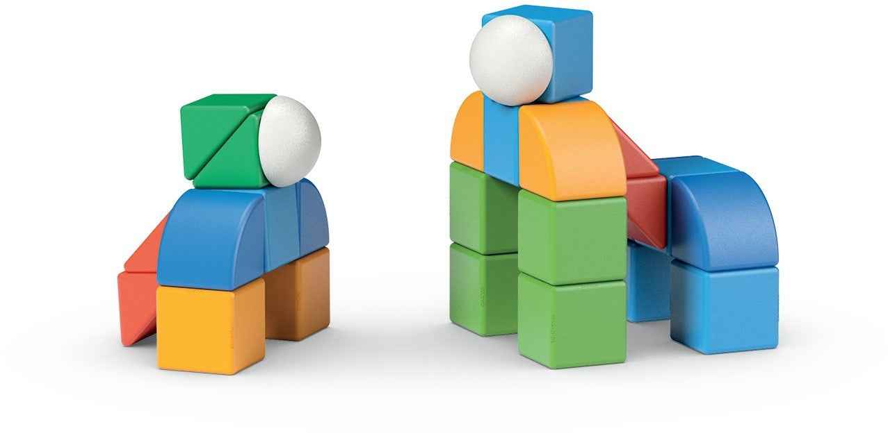 Geomag | Magicube 4 Shapes Recycled Blocks World 32 Pieces