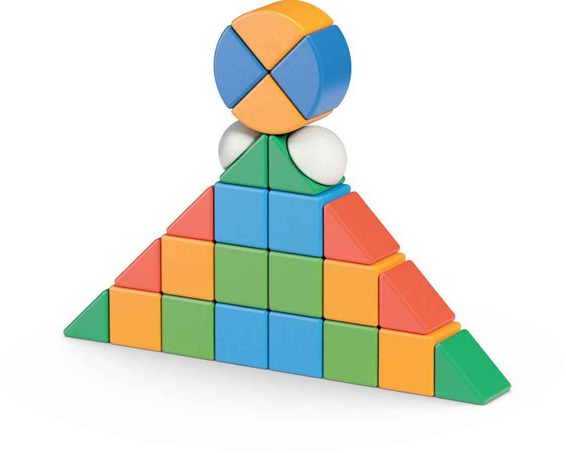 Geomag | Magicube 4 Shapes Recycled Blocks World 32 Pieces