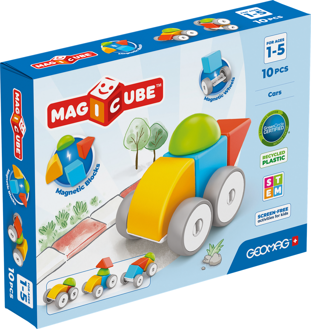 Geomag | Magicube Blokken Gerecycled Auto's 10 stuks