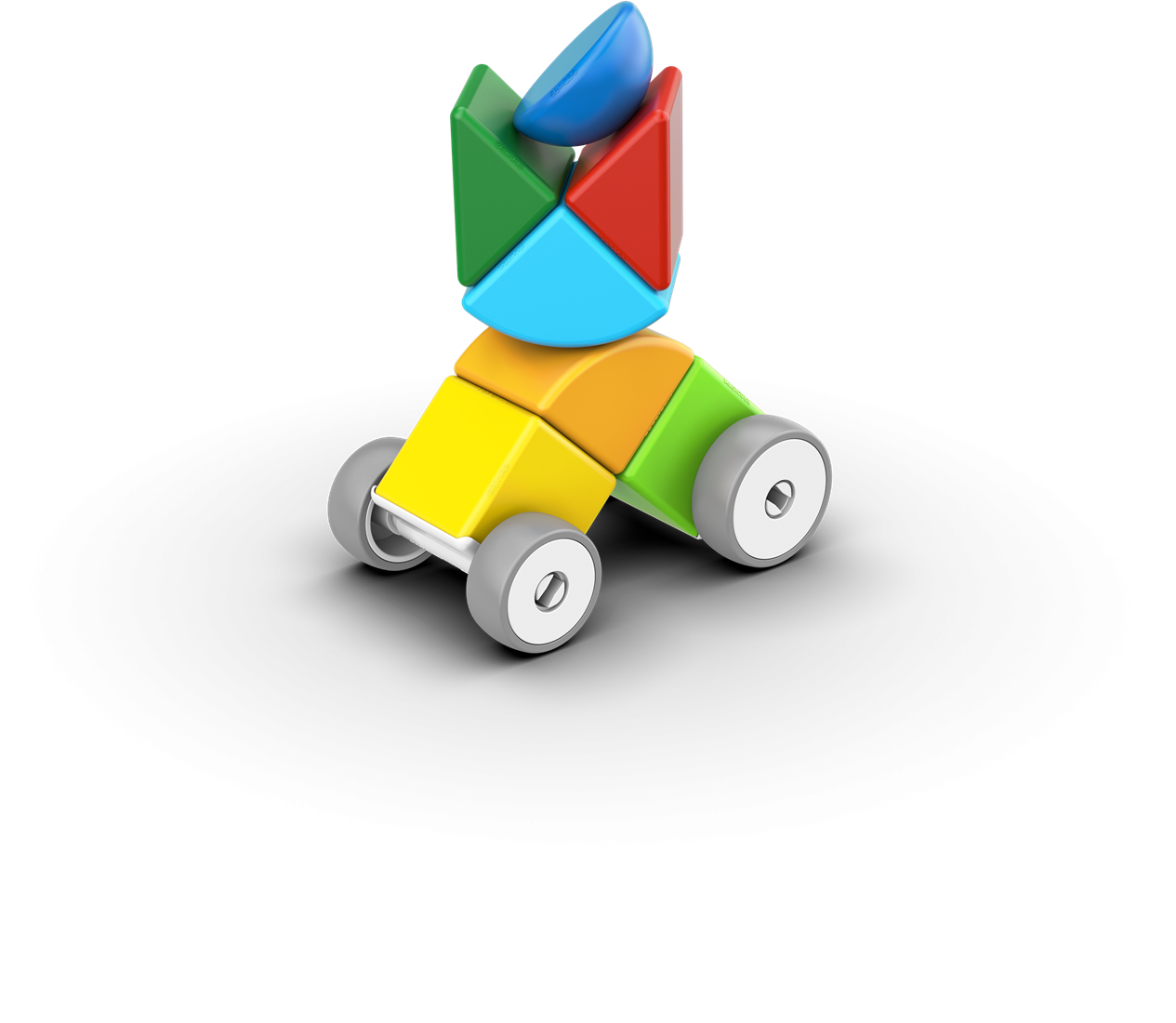 Geomag | Magicube Blokken Gerecyclede Auto's 13 Stuks