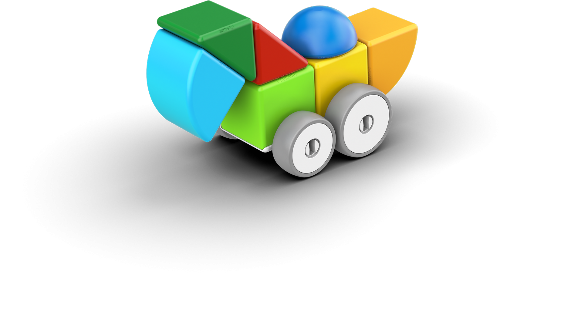 Geomag | Magicube Blokken Gerecyclede Auto's 13 Stuks