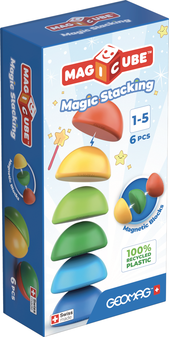 Geomag | Magicube Recycled Stacking Blocks 6 Pieces