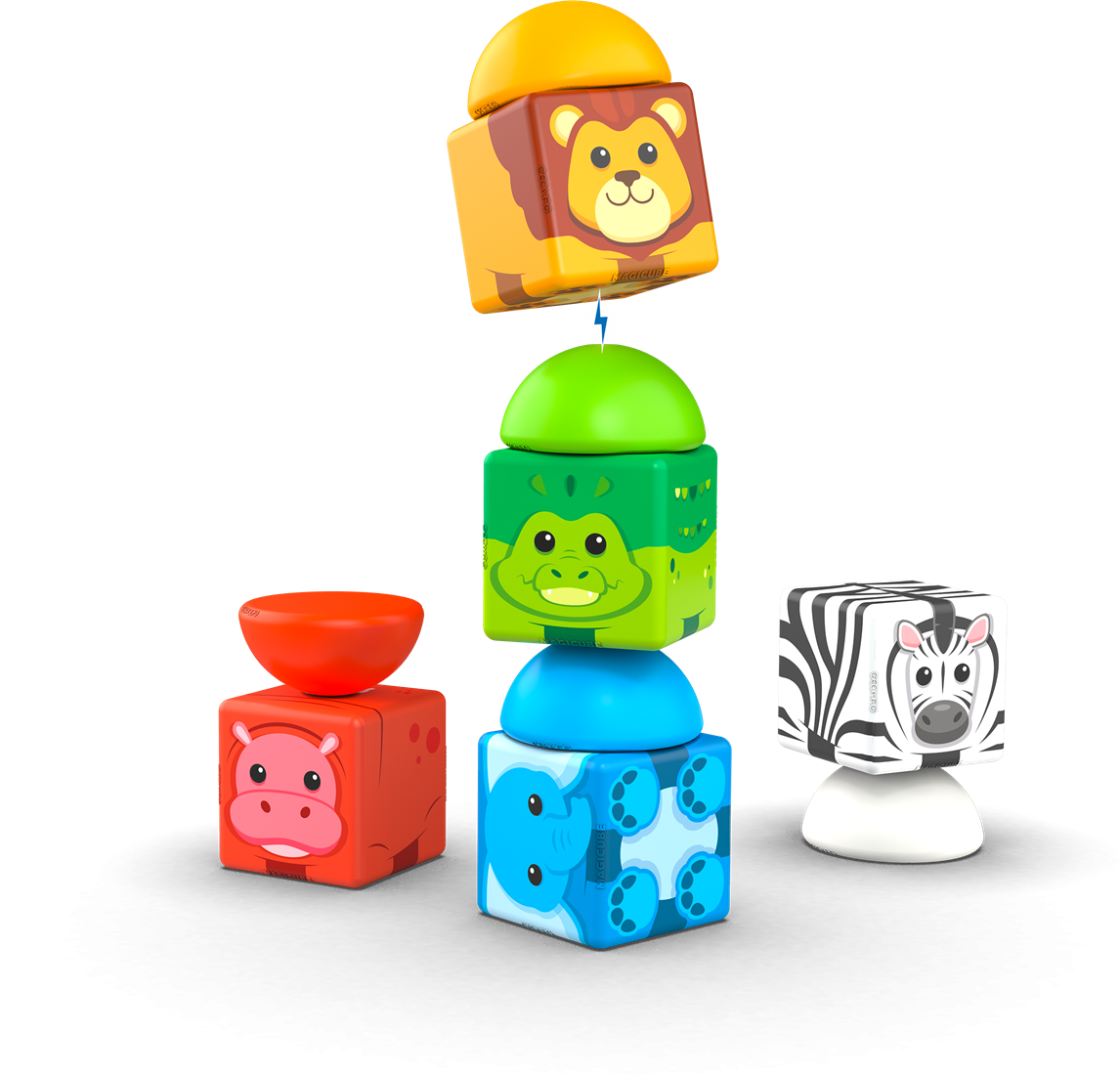 Geomag | Magicube Stacking Safari Blocks 10 Pieces