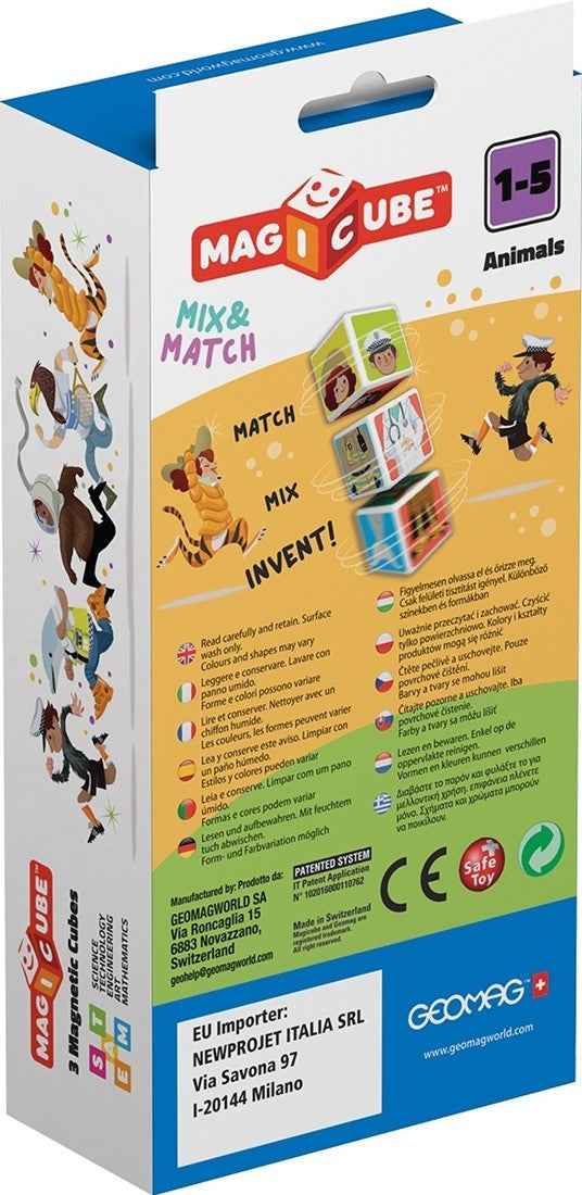 Geomag | Magicube  Mix & Match Dieren 3 Stuks