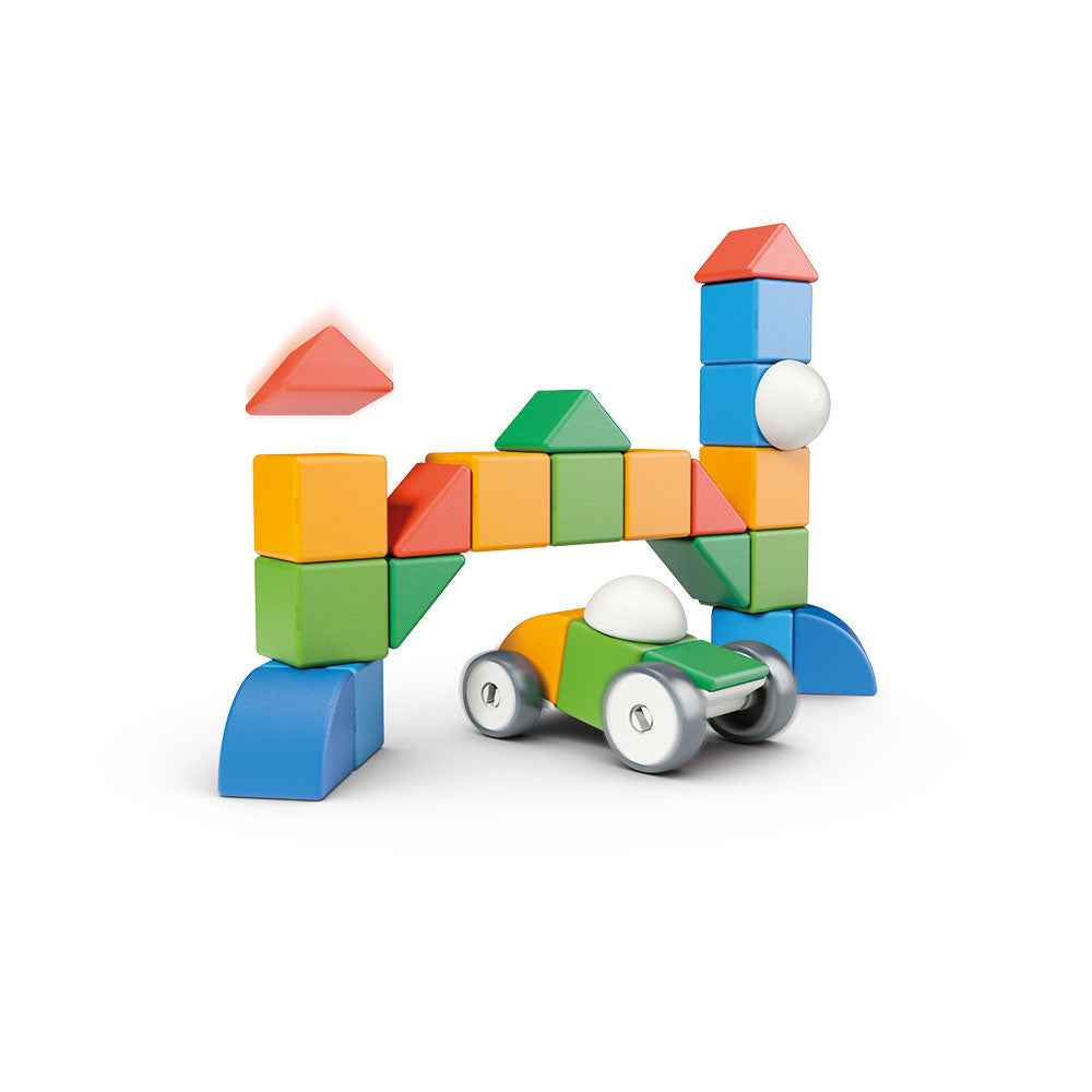 Geomag | Magicube 4 Shapes Recycled Blocks World 32 Pieces