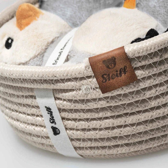 Steiff| Lio penguin with rattle and bib gift set