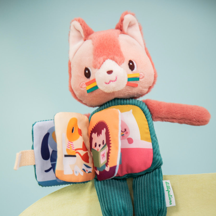 Lilliputiens | Jeanne De Kat Glow-In-The-Dark Pluche En Stoffen Boek