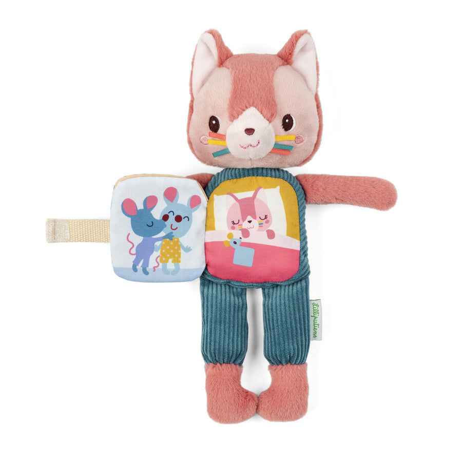 Lilliputiens | Jeanne De Kat Glow-In-The-Dark Pluche En Stoffen Boek