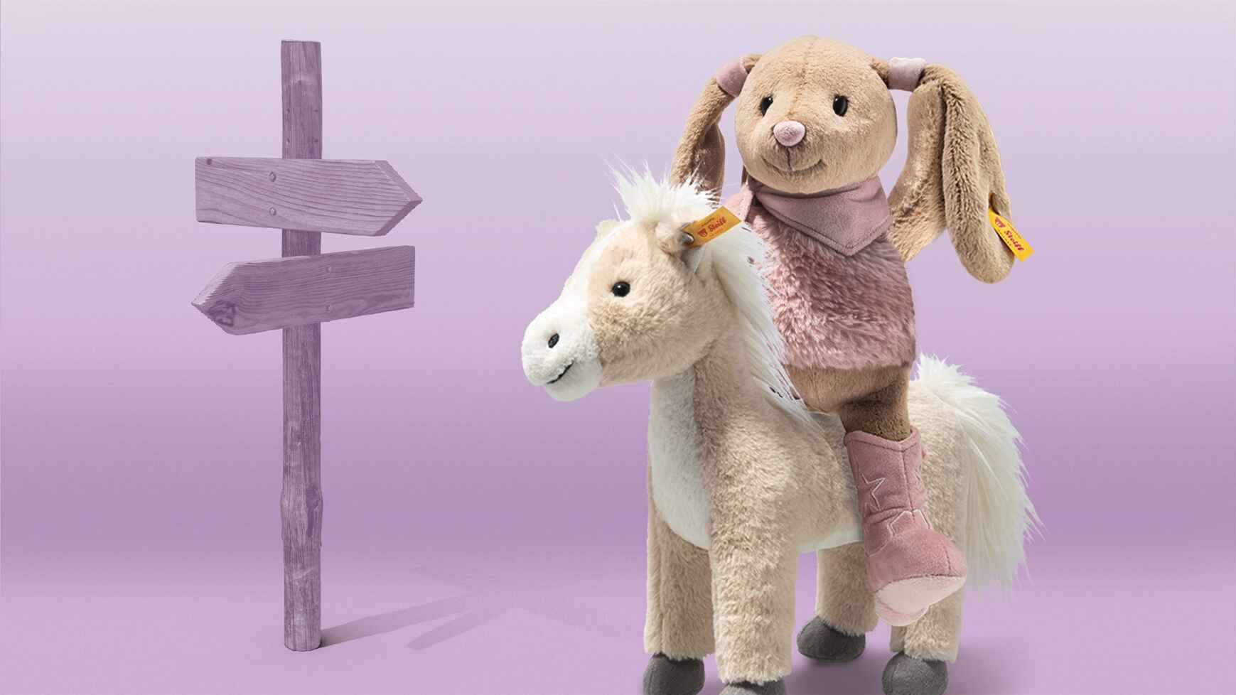 Steiff | Gola horse 27 blond standing