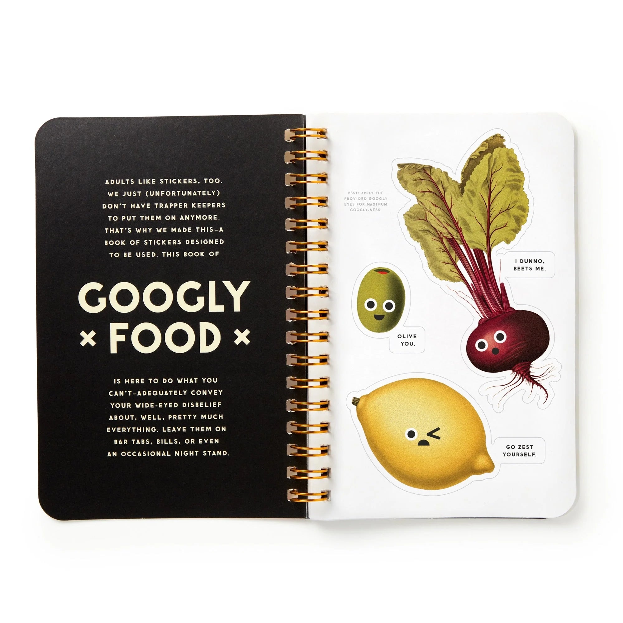 New Mags | Googly Food Sticker Boek