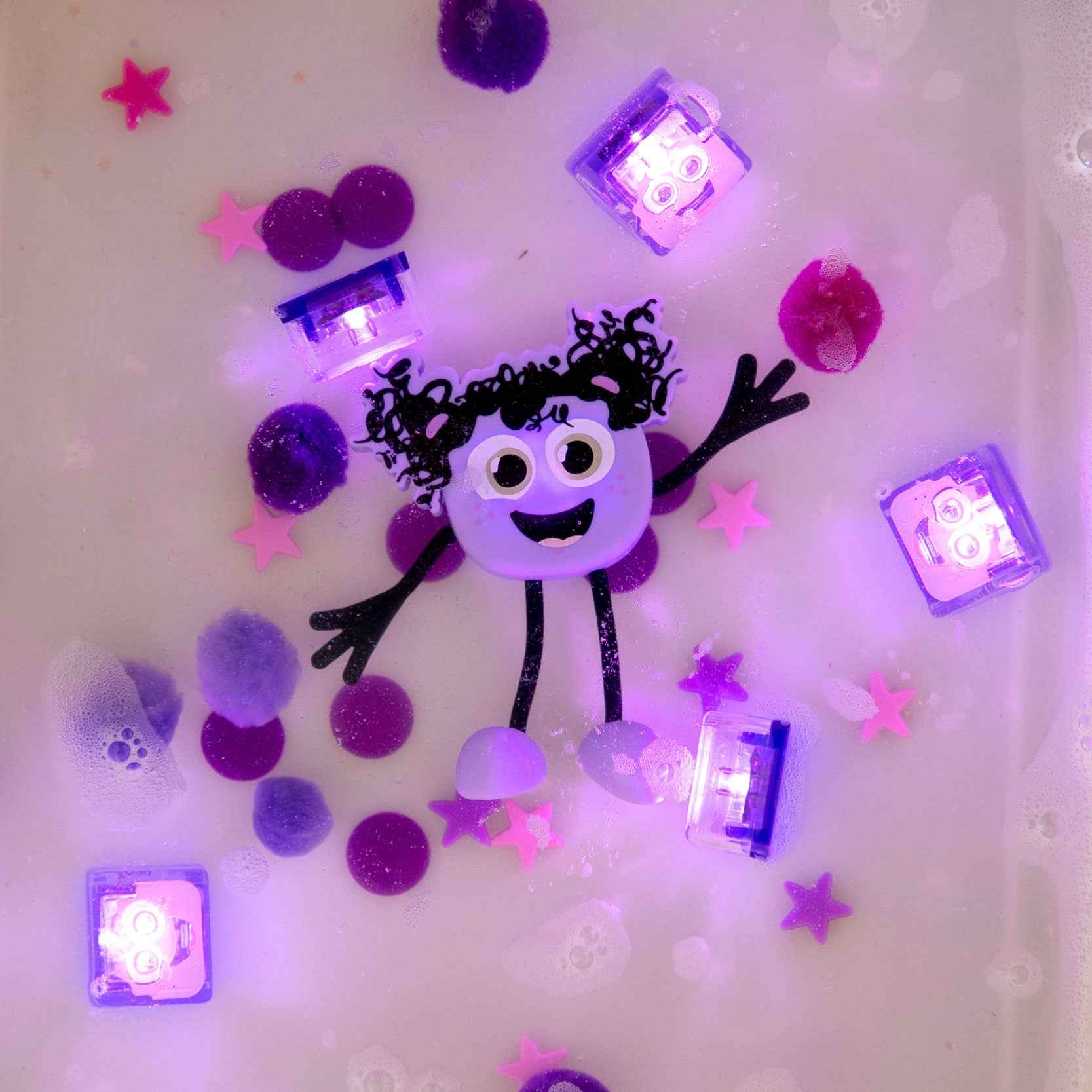 Glo Pals Lumi, Light Up Cubes, Characters, Paars, 1+2 Stuks