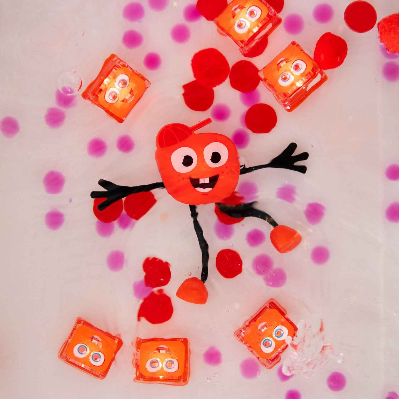 Sammy, Light Up Cubes, Characters, Rood, 1+2 stuks