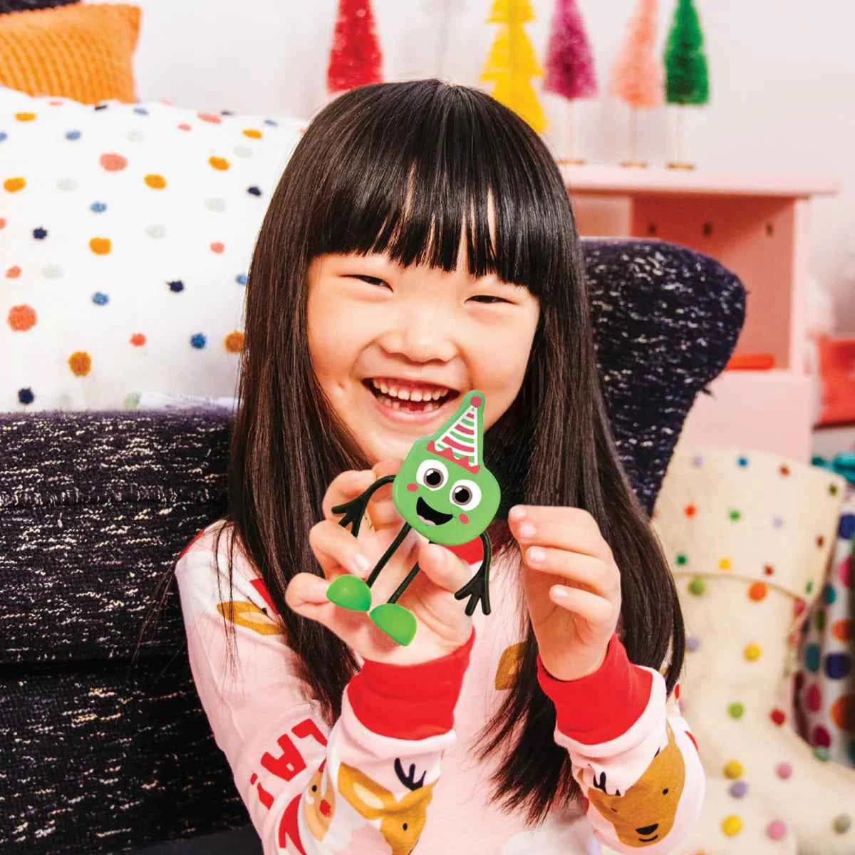 Glo Pals | Badspeelgoed Light Up Cubes Christmas Pal Limited edition 1 Figuur + 2 Cubes Groen +36M