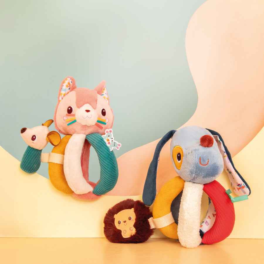 Lilliputiens | Jules the Dog Grip Rattle