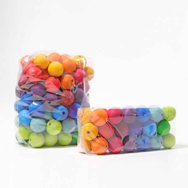 Grimm's 96 grote houten kralen regenboog