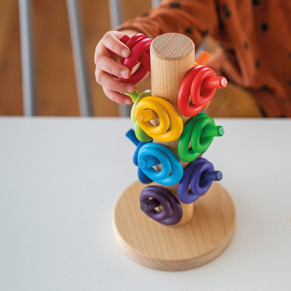 Grimm's | sorteerboom regenboog ringen