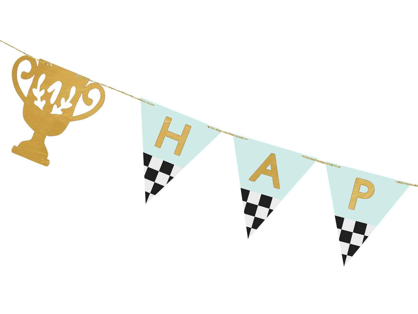 Party Deco Banner - Trofee Gelukkige Verjaardag