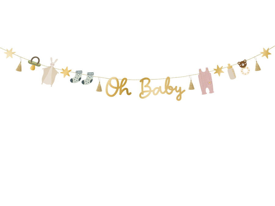 Party Deco Banner Oh Baby