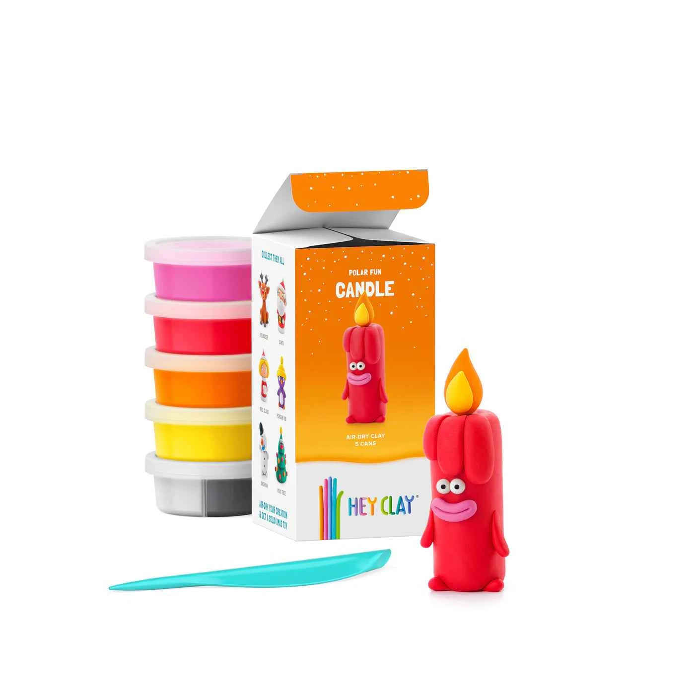 Hey Clay | Modeling Clay Winter Holidays Candle