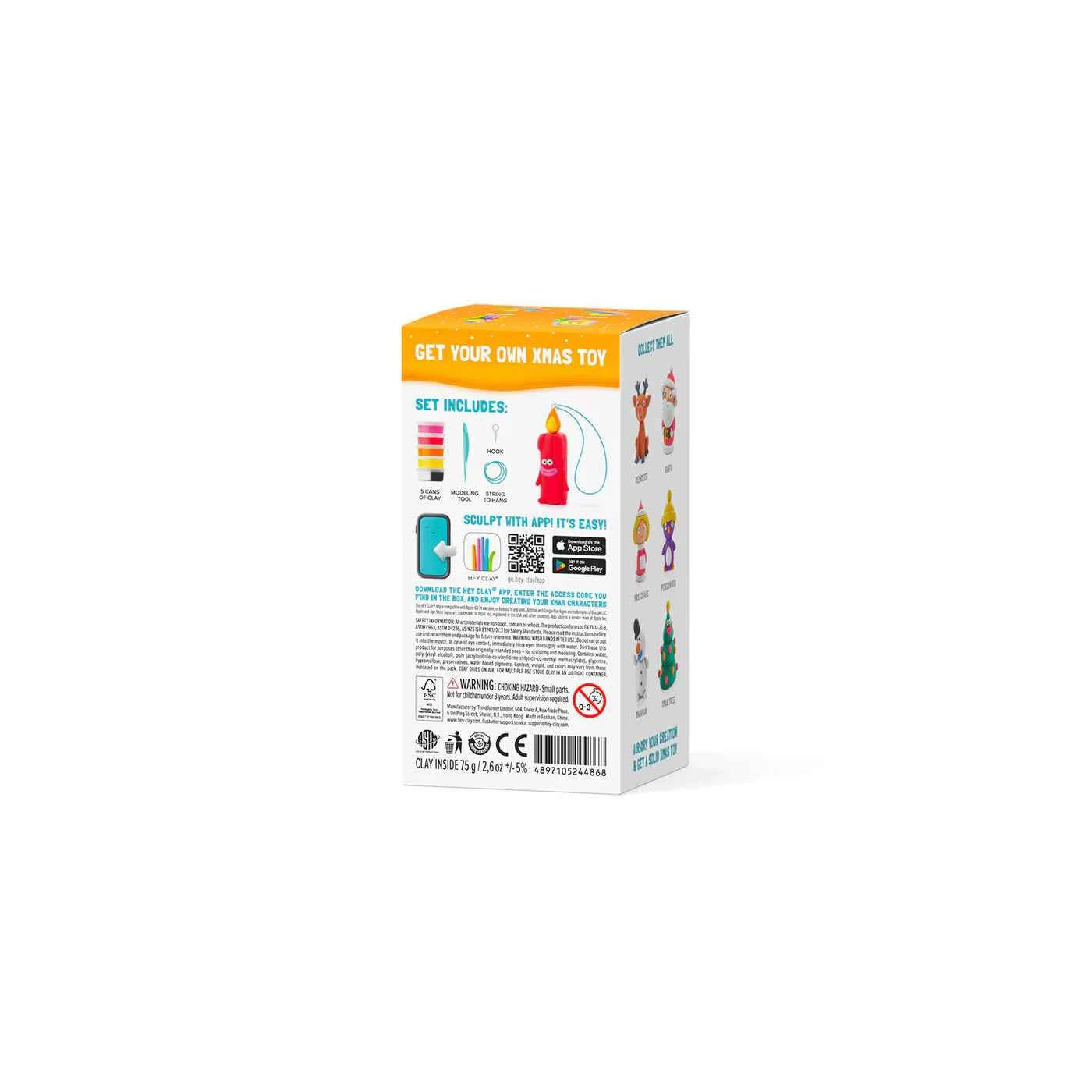 Hey Clay | Modeling Clay Winter Holidays Candle