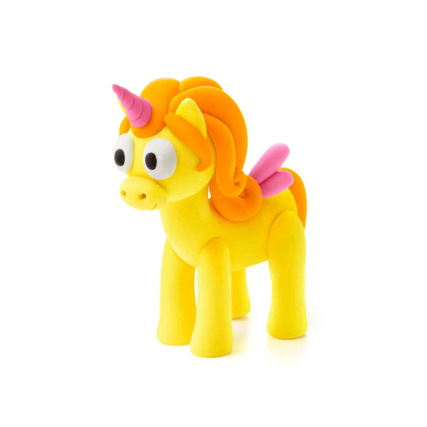 Hey Clay | Boetseerklei Regenboog Eenhoorn - Sunny