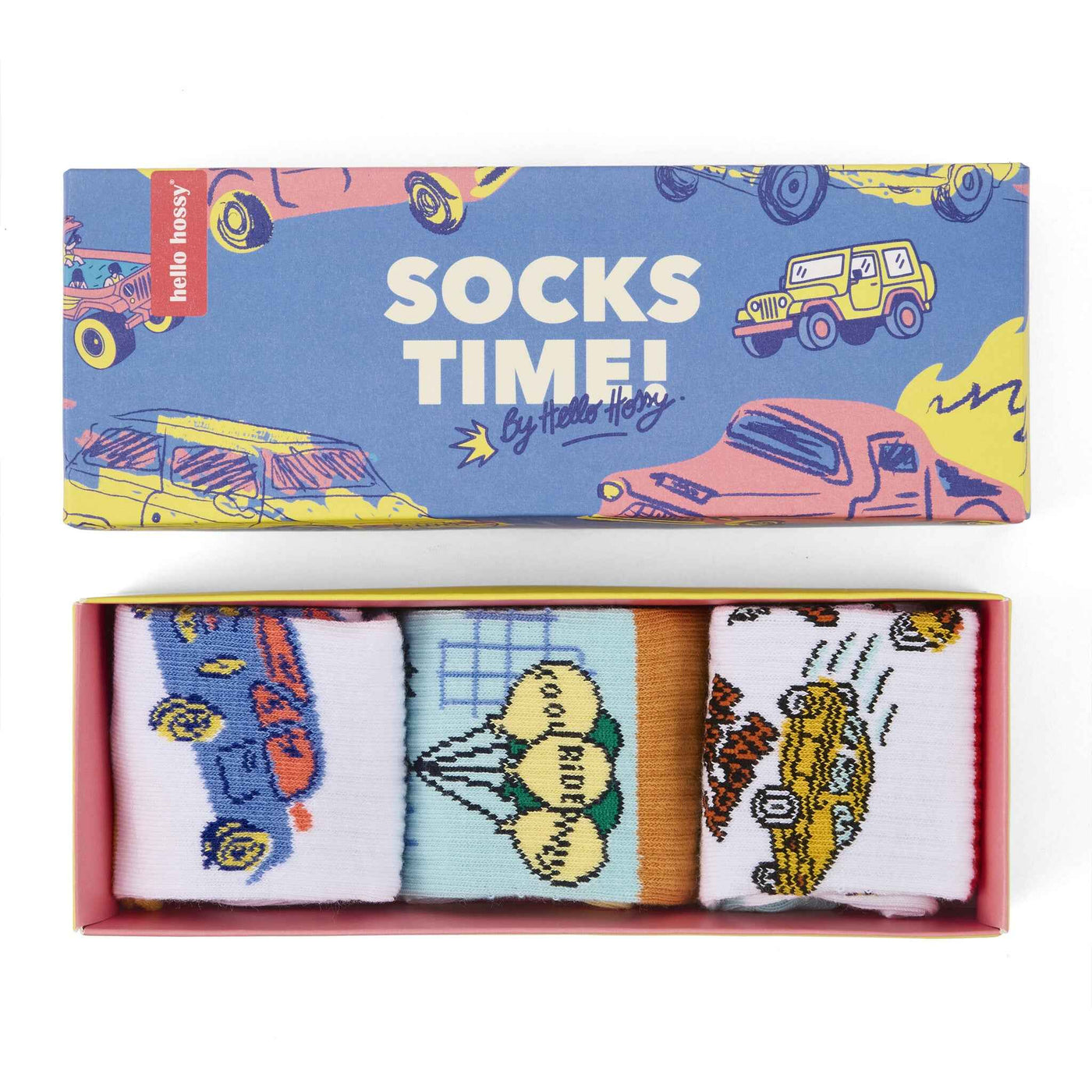 Hello Hossy | Socks Cars 3 Pack