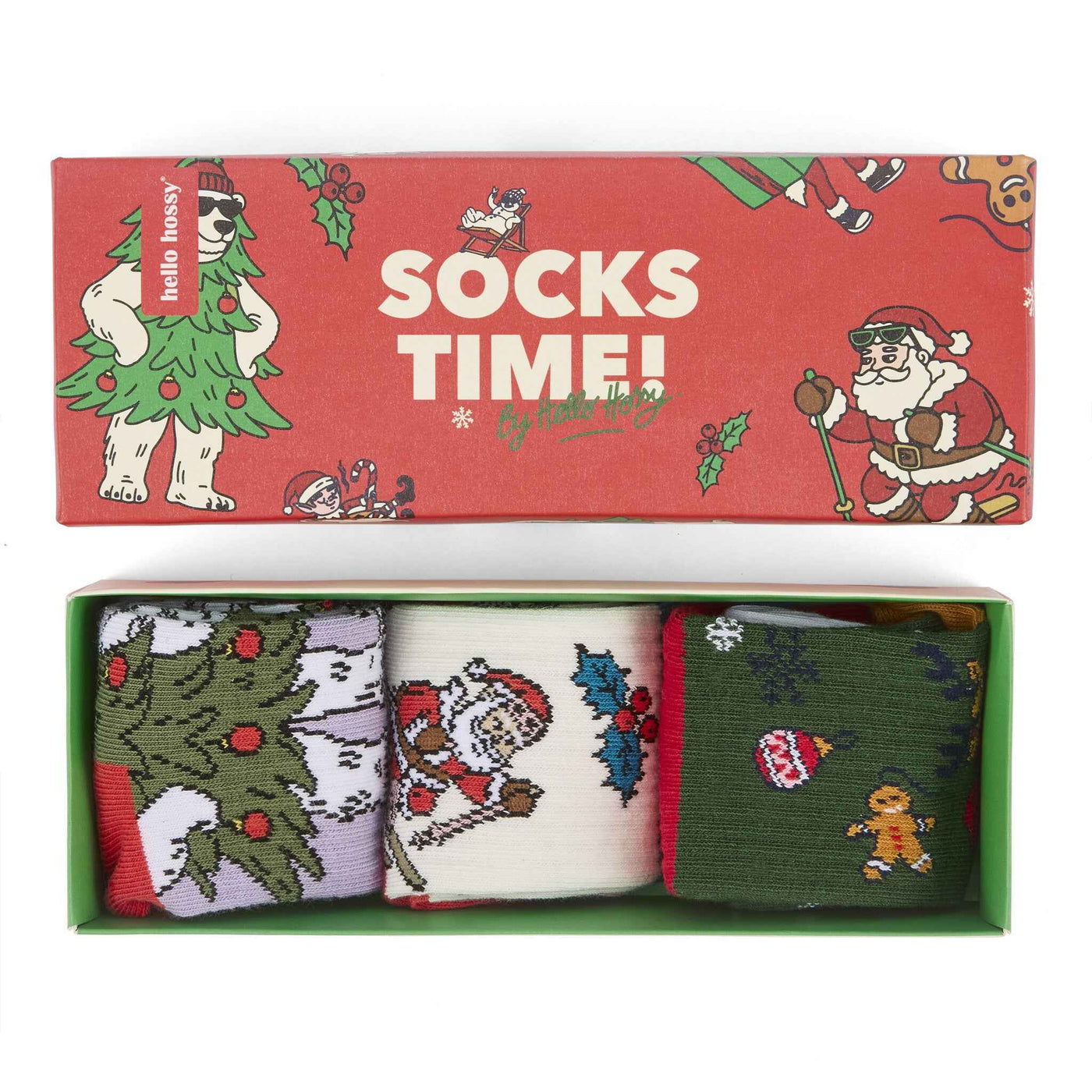 Hello Hossy | Christmas Socks 3 Pack