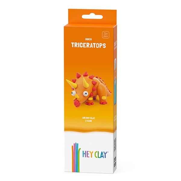Hey Clay | Modeling Clay Dinosaurs - Triceratops