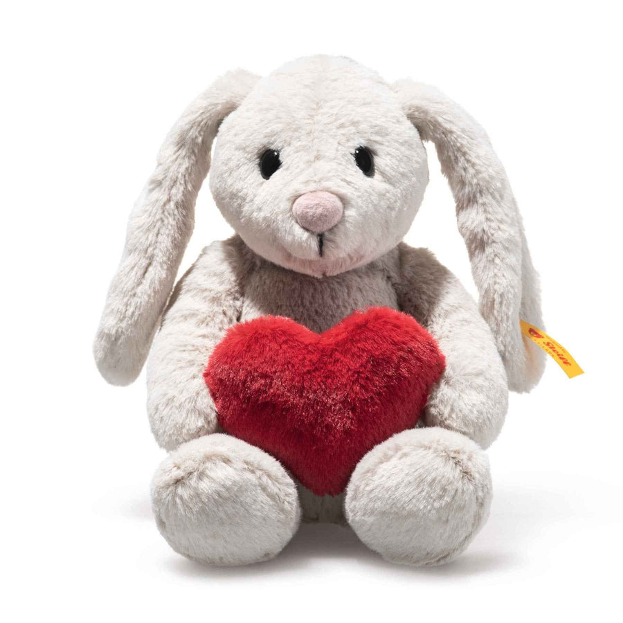 Steiff | Hoppie Rabbit Love 16cm Light Grey