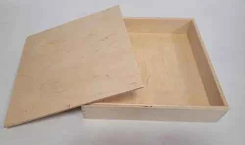 Alexander Toys | Houten Speelbak Met Deksel 25x25x5cm