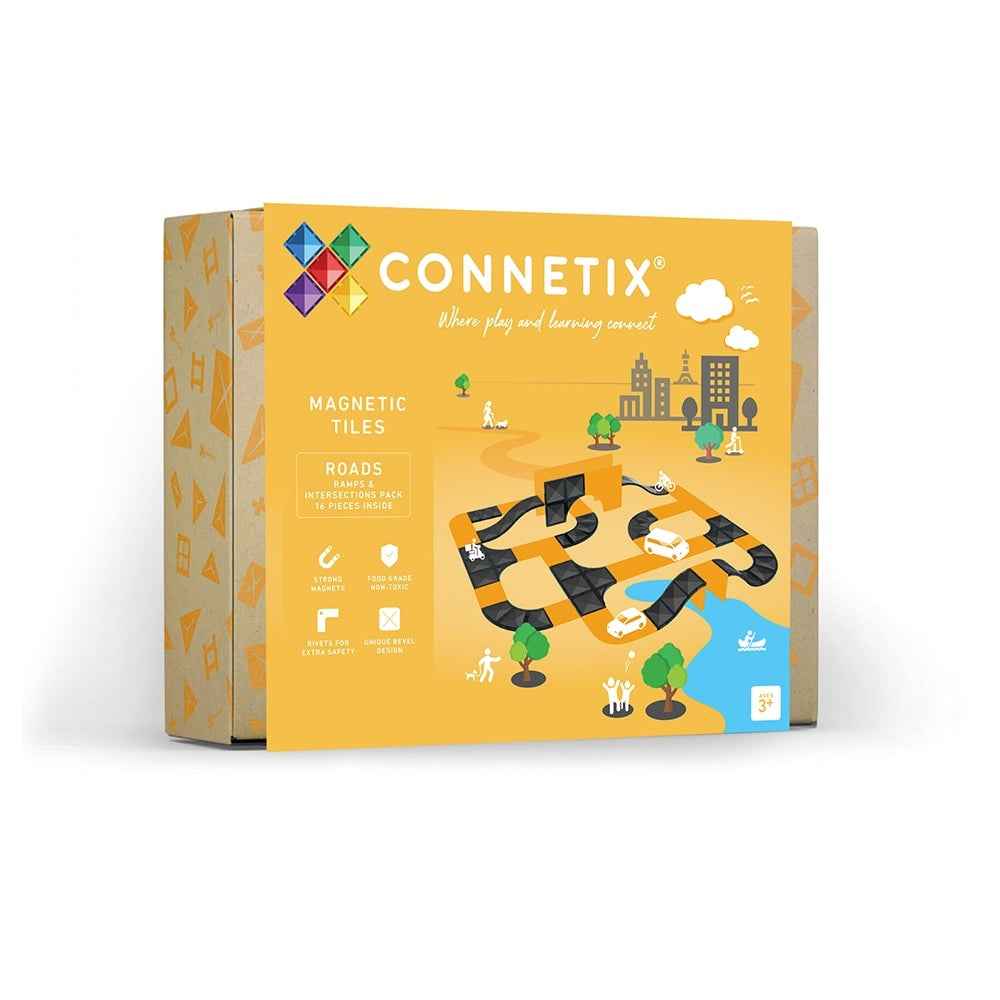 Connetix | Roads Ramp & Intersections Pack, 16 pieces