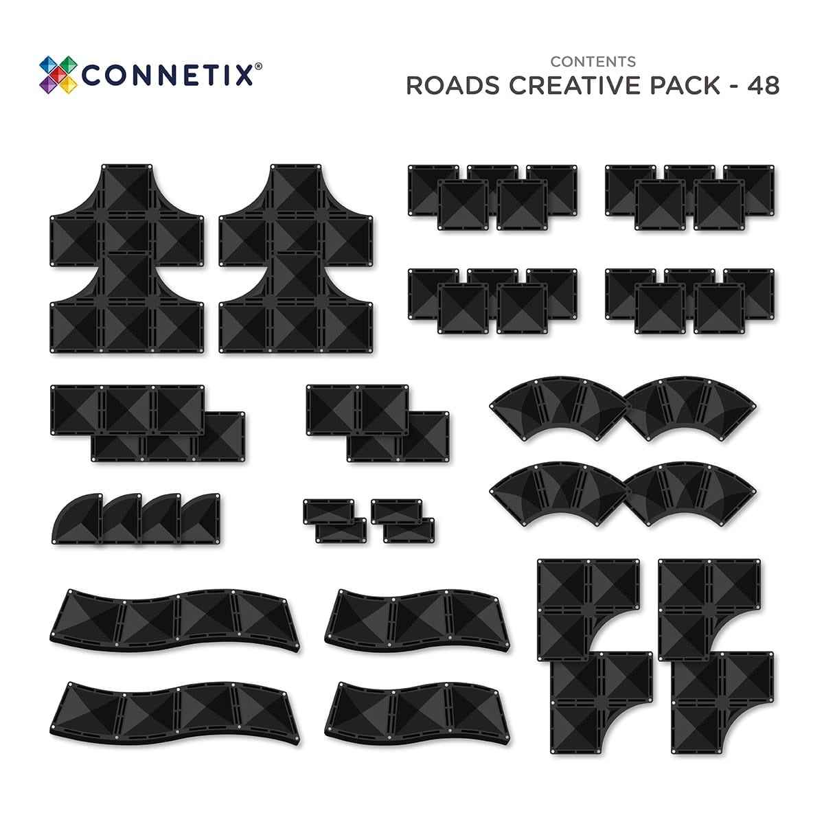 Connetix | Creative Roads Pack 48 Pieces