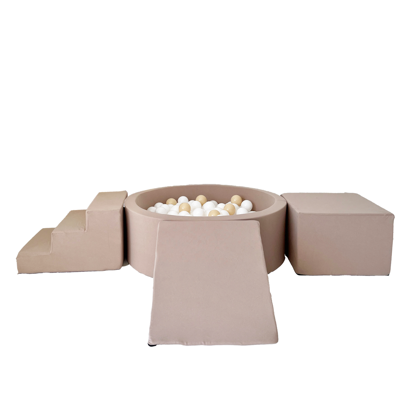 Moje | 3 Elementen + Ballenbad - Cotton Beige 90x30 cm + 200 Ballen