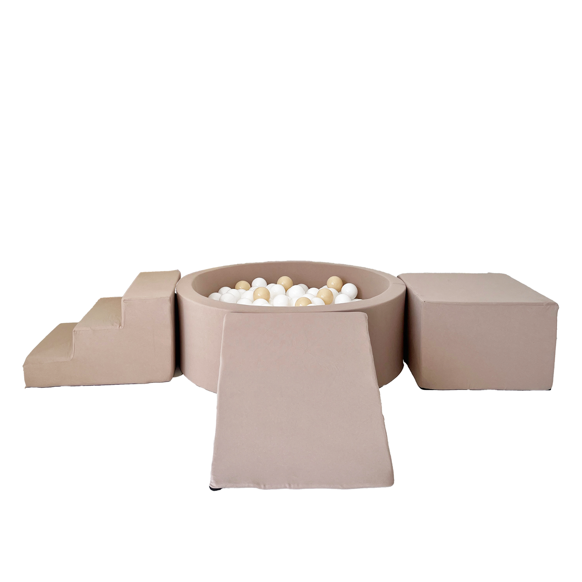 Moje | 3 Elementen + Ballenbad - Cotton Beige 90x30 cm + 200 Ballen