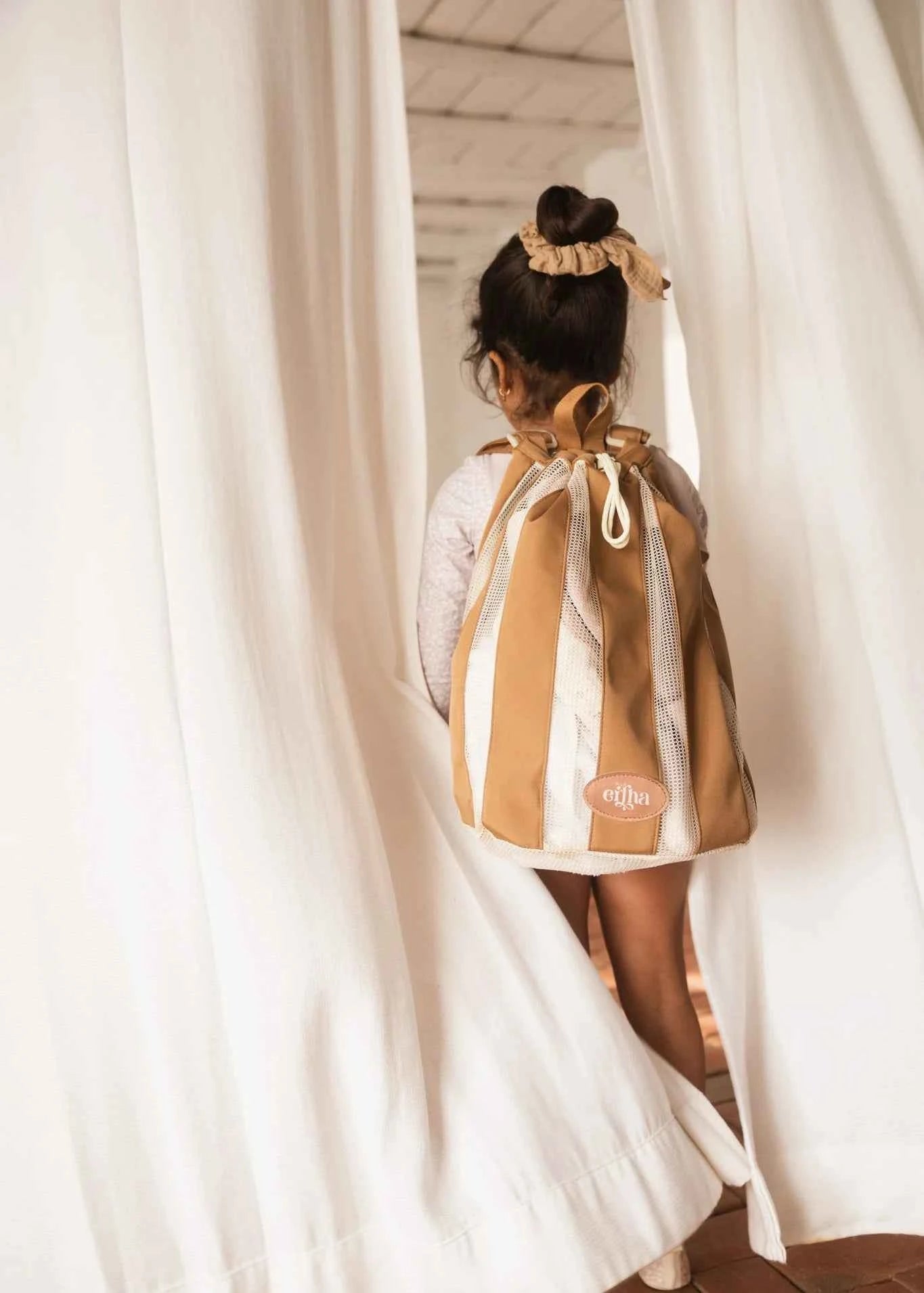 Mrs Ertha | Nieuwe Beach Net-rugzak Amber