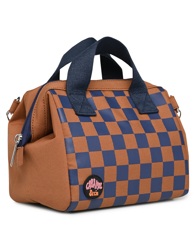 Caramel & Cie | Lunch Tas Square Ocre/Marine