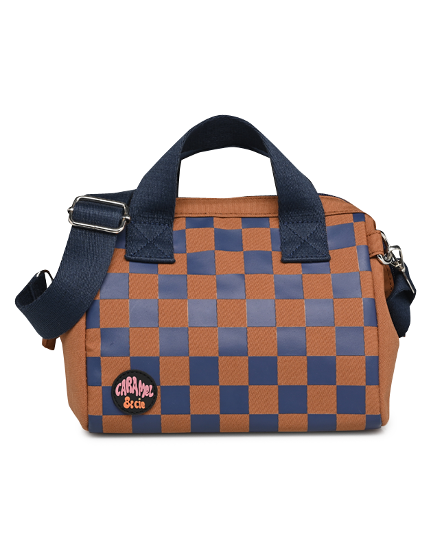 Caramel & Cie | Lunch Tas Square Ocre/Marine
