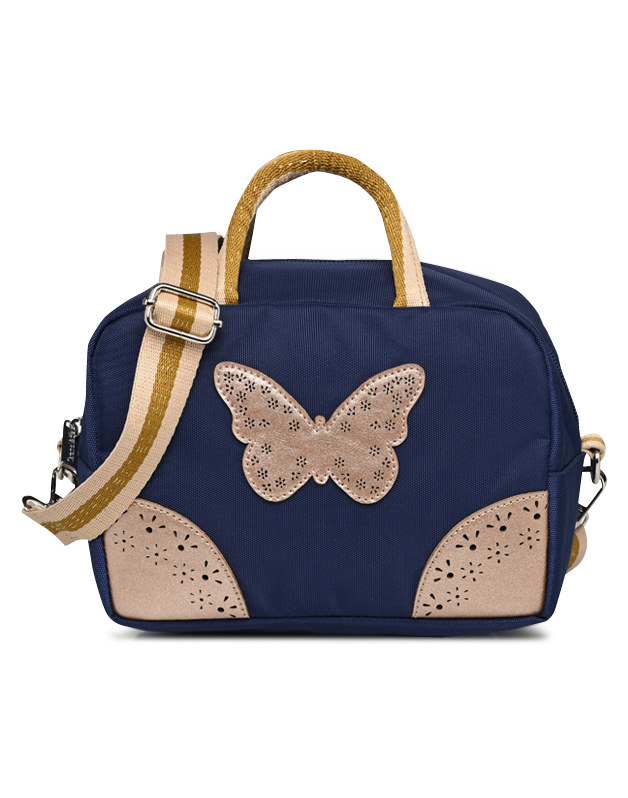 Caramel & Cie | Navy Butterfly Lunch Bag