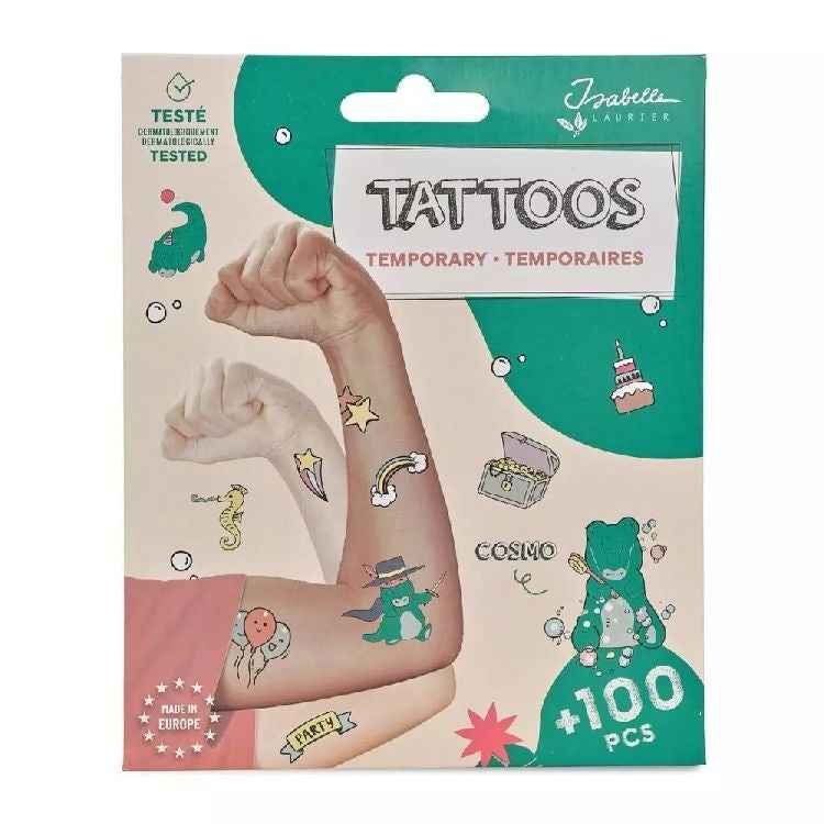 Isabelle Laurier | Temporary Tattoos - Cosmo the Crocodile