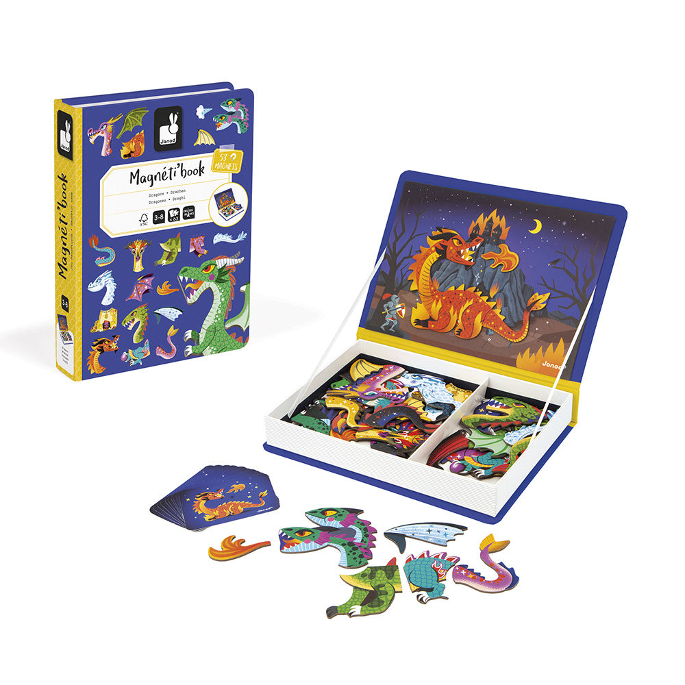 Janod | Magneetboek Draken