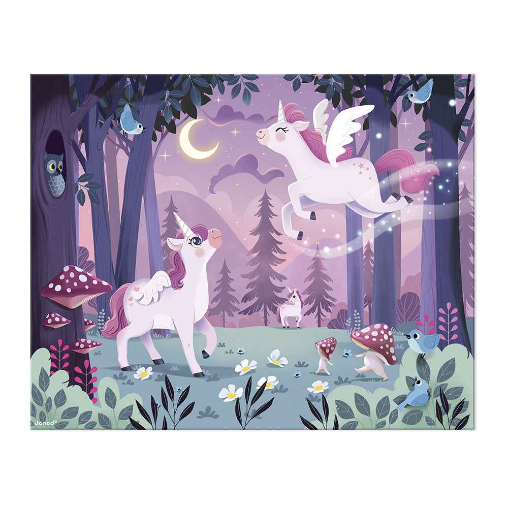 Janod | Unicorn Puzzle 54 pieces