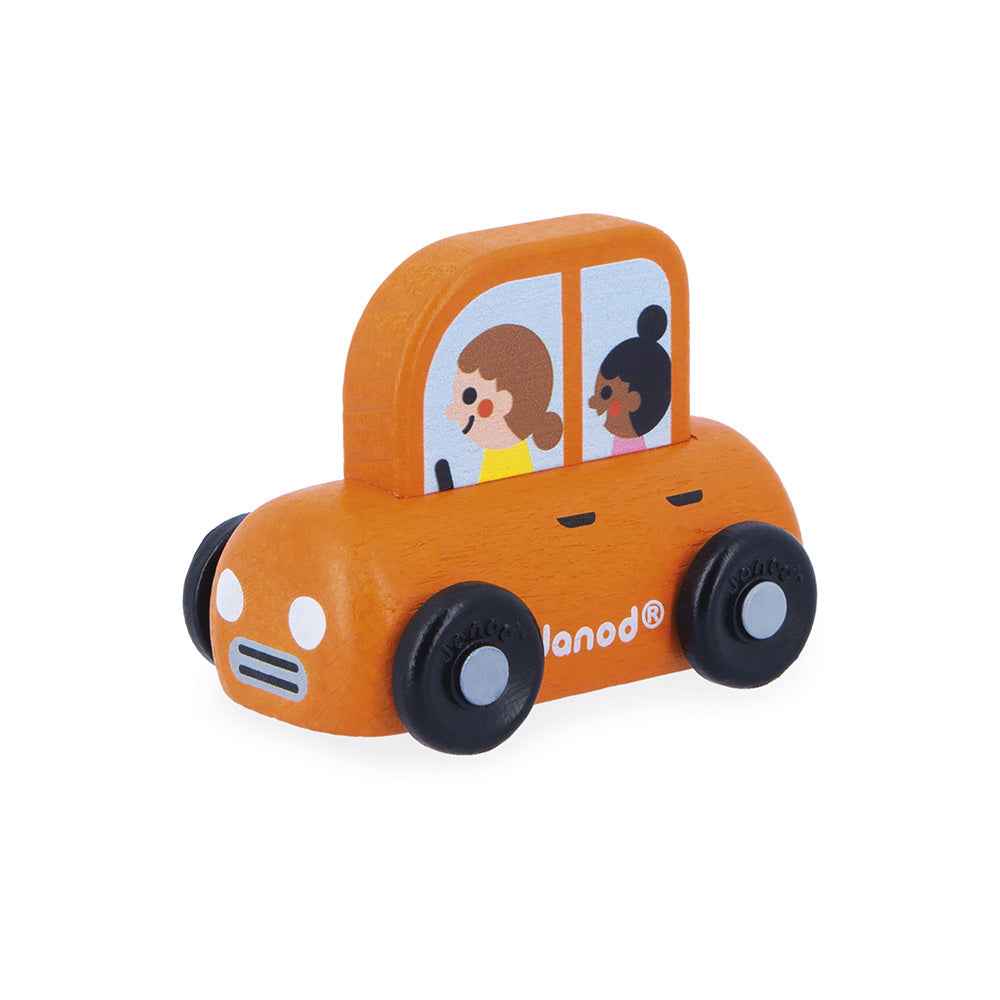 Janod | Cross Roads - Wooden City Family Car