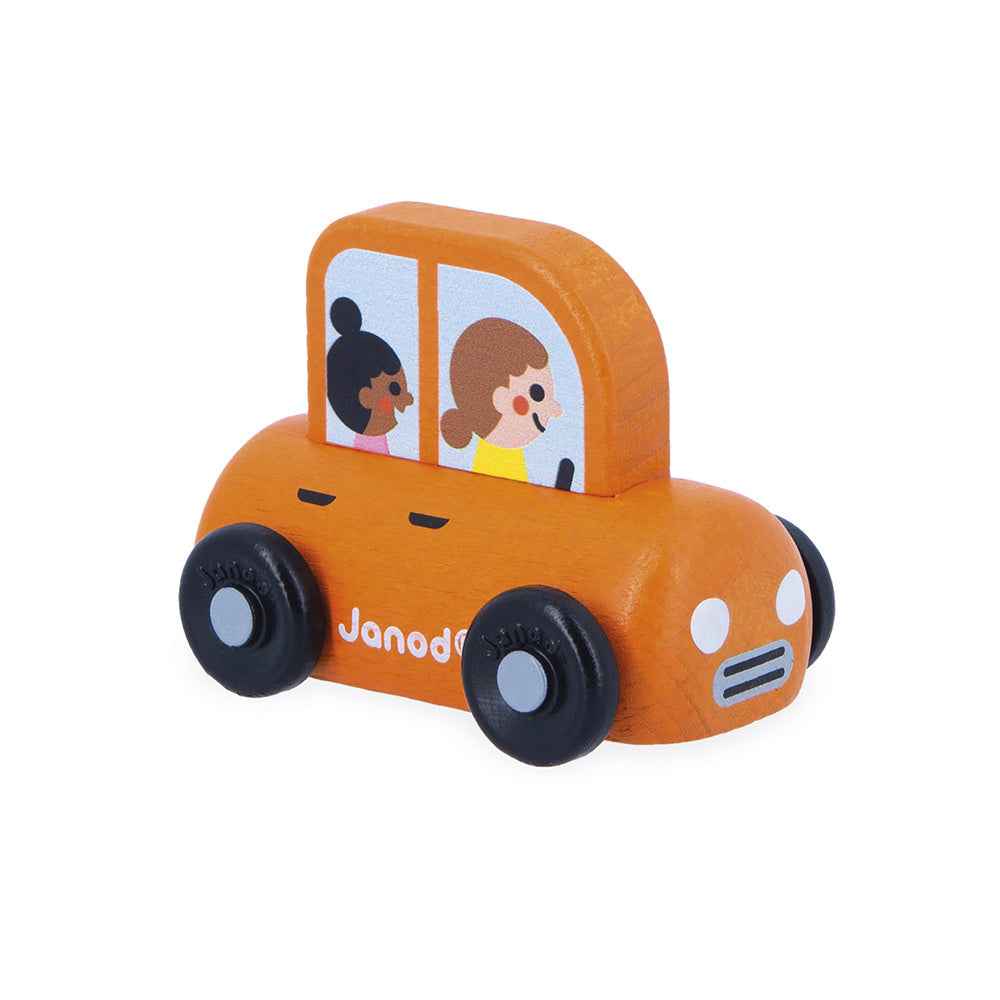 Janod | Cross Roads - Wooden City Family Car